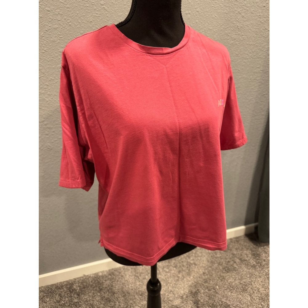 Adidas Women's Pink Short-Sleeve Top, Size XL - Picture 3 of 7